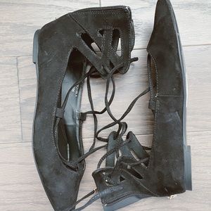 Topshop Lace Up Flats